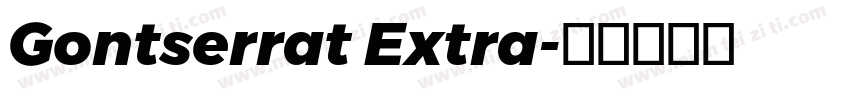 Gontserrat Extra字体转换